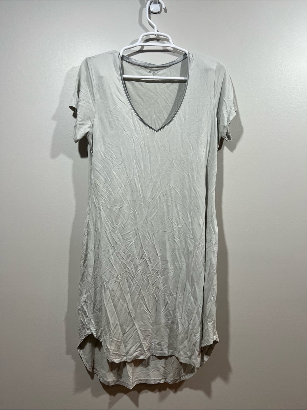 Faceplant Dreams Gray Bamboo Sleep Dress